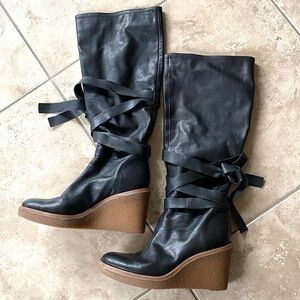 Antonio Melani Leather Boots Size 6